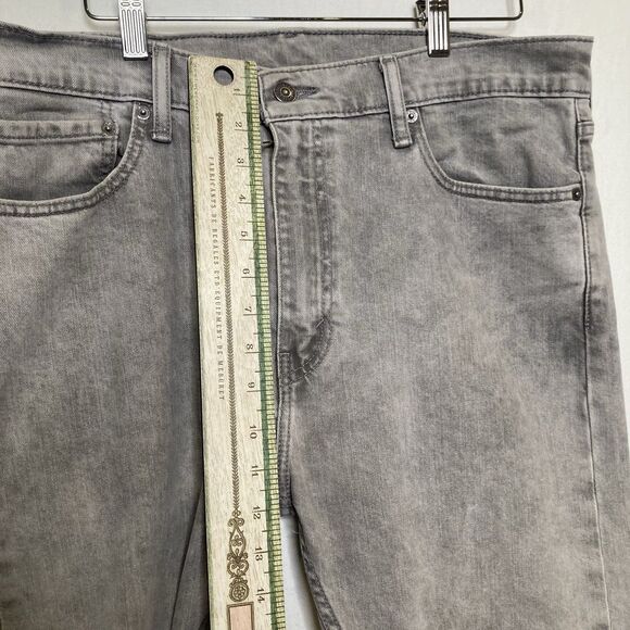 Levis 510 Skinny Fit Jeans Mens 36 X 32 Gray Stretch Denim Pants - Picture 6 of 11